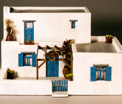 aegean sea scale model house μοντελο αιγαιοπελαγιτικης κατοικιας