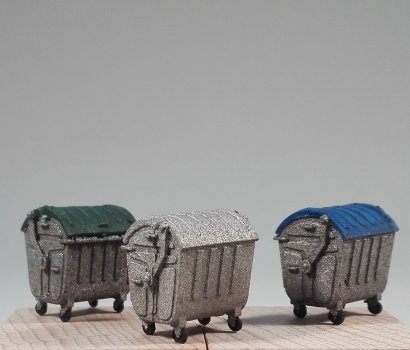 greek dumpsters miniature σκουπιδοντενεκέδες πόλης μινιατουρες
