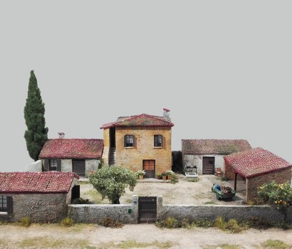 greek village farm house scale model ελληνικο αγροκτημα κλιμακα 1/87